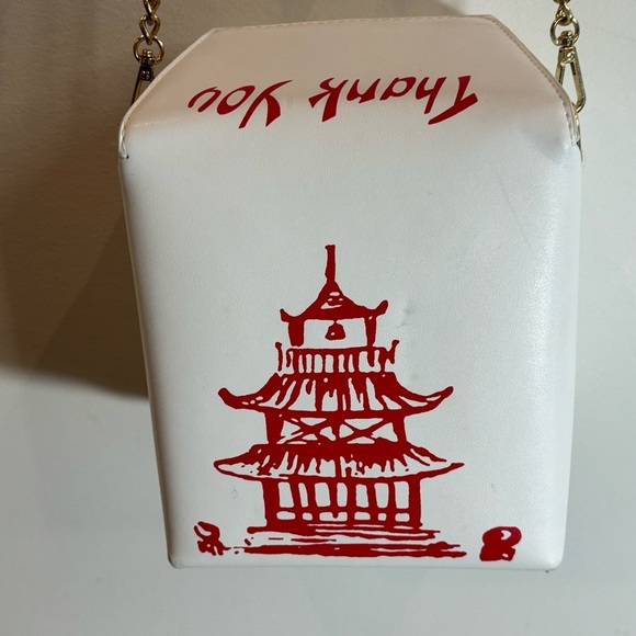 CROSSBODY Bag in the shape of Chinese Food Chain Adjustable Strap Novelty Purse - Picture 2 of 16